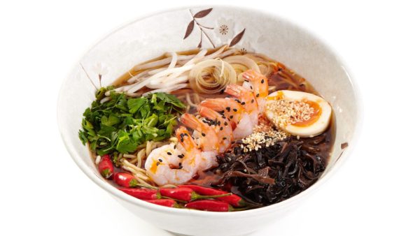 Ramen z krewetkami